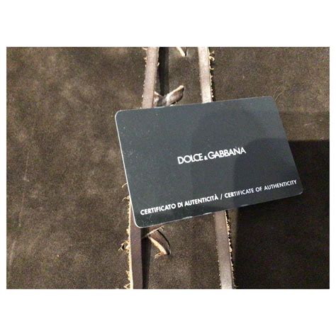 dolce gabbana certificate authenticity